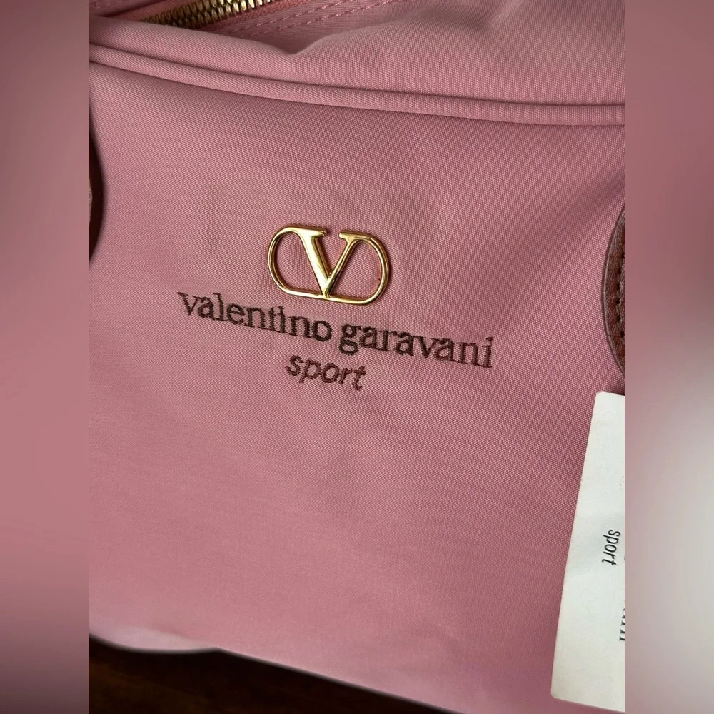 Valentino Garavani Pink and Brown Satchel - Picture 3 of 12